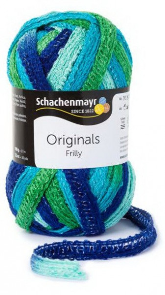 Fir de tricotat sau crosetat - Fire pretricotate esarfa FRILLY degrade 092