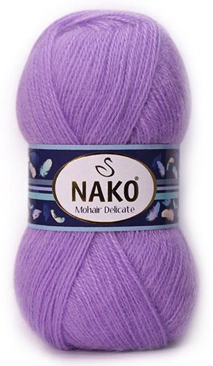 Fir de tricotat sau crosetat - Fire tip mohair acril NAKO MOHAIR DELICATE - MOV COD 6135 / 1036
