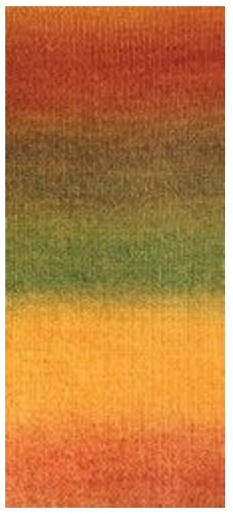 Fir de tricotat sau crosetat - Fire tip mohair acril NAKO MOHAIR DELICATE COLORFLOW DEGRADE 28203 - Img 2
