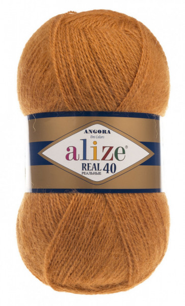 Fir de tricotat sau crosetat - Fire tip mohair din acril Alize Angora Real 40 Bej 234
