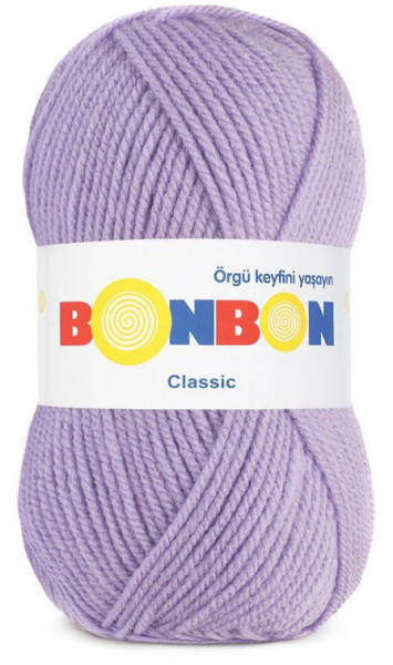 Fir de tricotat sau crosetat - Fire tip mohair din acril BONBON CLASIC LILA 98205