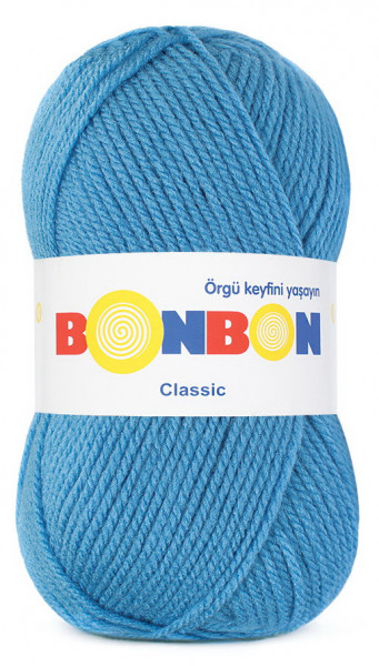Fir de tricotat sau crosetat - Fire tip mohair din acril BONBON CLASIC BLEO 98597