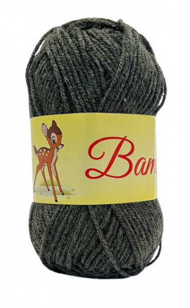 Fir de tricotat sau crosetat - Fire tip mohair din acril CANGURO - BAMBY GRI 342