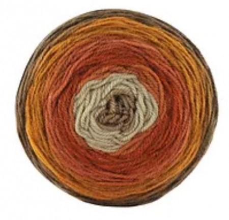 Fir de tricotat sau crosetat - Fire tip mohair din acril Kamgarn Papatya CAKE degrade 237