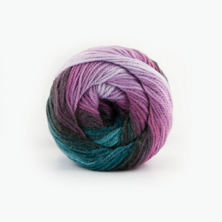 Fir de tricotat sau crosetat - Fire tip mohair din acril Kamgarn Papatya Batik degrade 41 - Img 2
