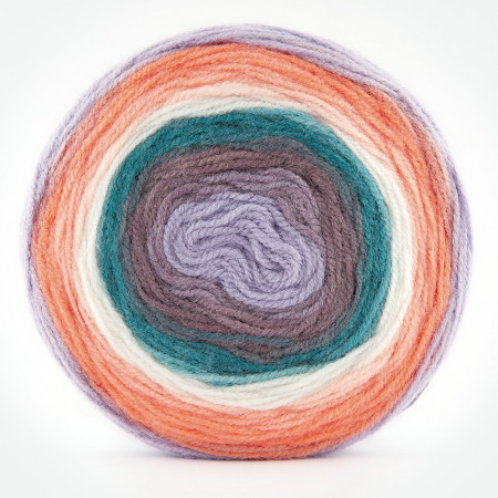 Fir de tricotat sau crosetat - Fire tip mohair din acril Kamgarn Papatya CAKE degrade 210