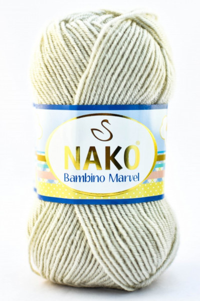 Fir de tricotat sau crosetat - Fire tip mohair din acril Nako Baby MARVEL BEJ 6690