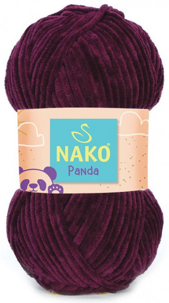 Fir de tricotat sau crosetat - Fire tip mohair din acril NAKO PANDA GRENA 3098