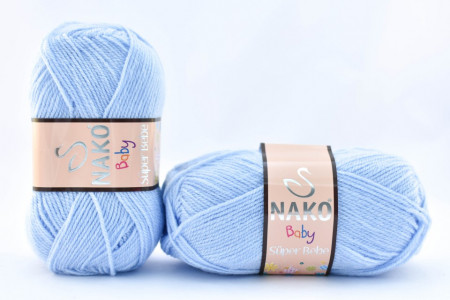 Fir de tricotat sau crosetat - Fire tip mohair din acril Nako SUPER BEBE BLEO 23070 - Img 2