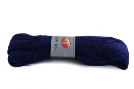 Fir de tricotat sau crosetat - Fire tip mohair din acril (PNA) Canguro Farfalle ALBASTRU 393