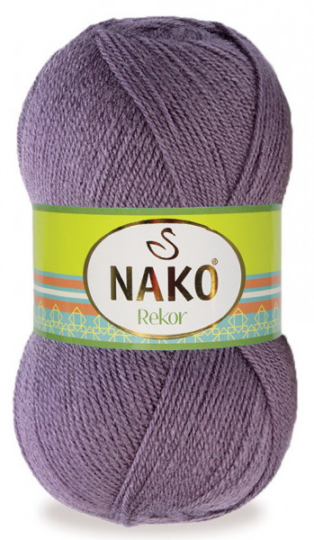 Fir de tricotat sau crosetat - Fire tip mohair din acril premium Nako REKOR MOV 10393