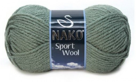 Fir de tricotat sau crosetat - Fire tip mohair din acril si lana Nako Sport Wool KAKI 1631
