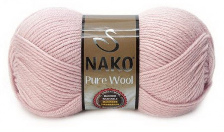Fir de tricotat sau crosetat - Fire tip mohair din lana 100% Nako PURE WOOL ROZ 318