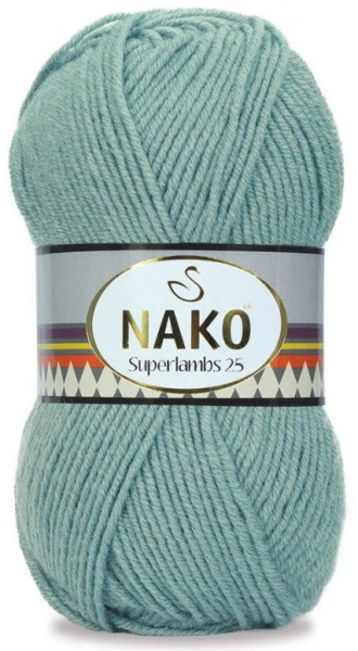Fir de tricotat sau crosetat - Fire tip mohair din lana 25% si acril 75% Nako Superlambs 25 VERNIL 12648