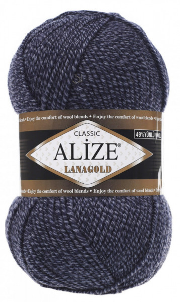 Fir de tricotat sau crosetat - Fire tip mohair din lana 49% si acril 51% Alize Lanagold DUE 901