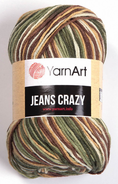Fir de tricotat sau crosetat - Fire YARNART JEANS CRAZY COD 7203