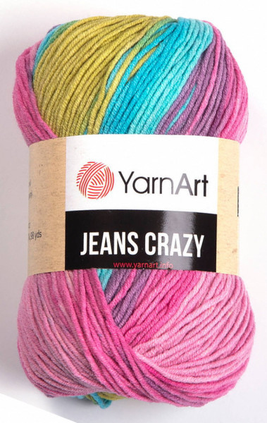 Fir de tricotat sau crosetat - Fire YARNART JEANS CRAZY COD 8211