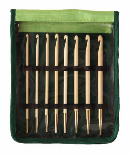 KnitPro BAMBOO - set crosete un singur capat tip TUNISIAN - Img 2