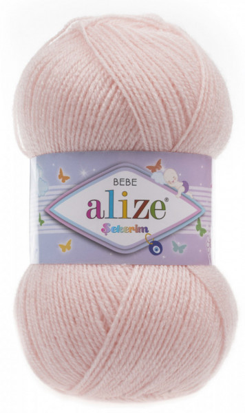 Fir de tricotat sau crosetat - Fir ACRILIC ALIZE SEKERIM BEBE PUDRA 556