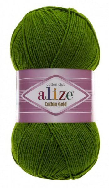 Fir de tricotat sau crosetat - Fir ALIZE COTTON GOLD VERDE 35