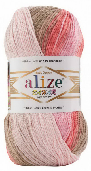 Fir de tricotat sau crosetat - Fir BUMBAC 100% ALIZE BAHAR BATIK 5970