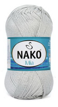 Fir de tricotat sau crosetat - Fir BUMBAC 100% NAKO MIA GRI 3029