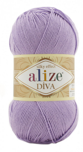 Fir de tricotat sau crosetat - Fir microfibra ALIZE DIVA LILA 43