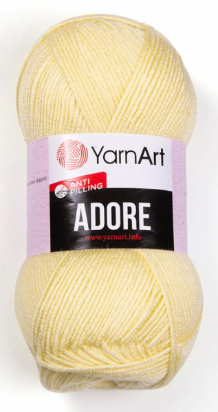 Fir de tricotat sau crosetat - Fire acril anti pilling YARNART ADORE COD 356