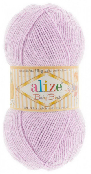 Fir de tricotat sau crosetat - Fire amestec acril anti pilling + bambus ALIZE BABY BEST LILA 27