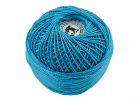 Fir de tricotat sau crosetat - Fire Bumbac 100% ANGELICA ROMANOFIR BOBINA ALBASTRU 94