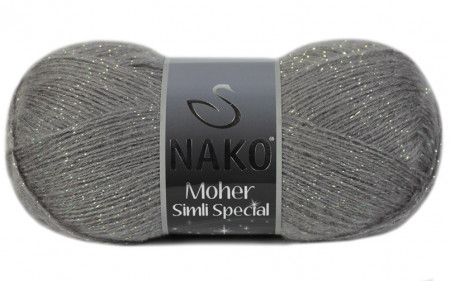 Fir de tricotat sau crosetat - Fire tip mohair acril NAKO MOHER SIMLI SPECIAL GRI 4786SE