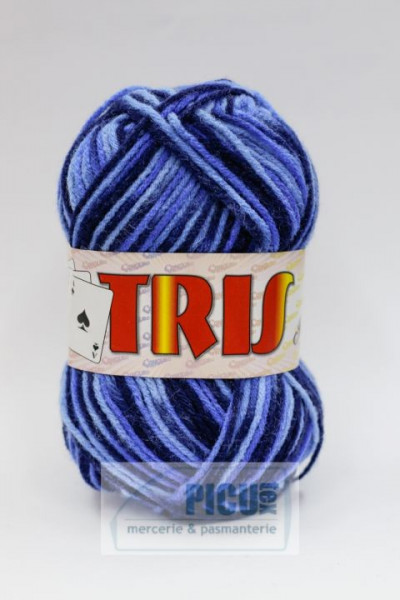 Fir de tricotat sau crosetat - Fire tip mohair din acril CANGURO - TRIS IMPRIMAT DEGRADE 357