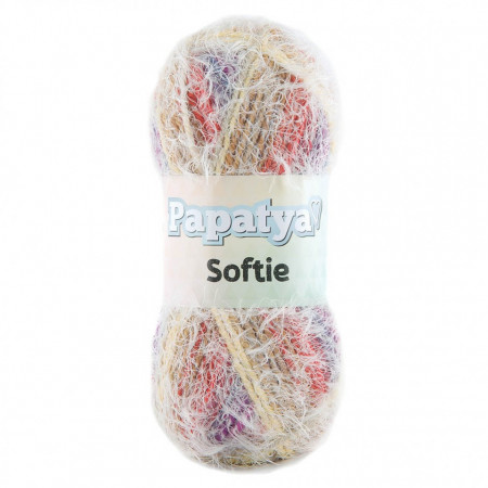 Fir de tricotat sau crosetat - Fire tip mohair din acril Kamgarn Papatya Softie Degrade 702