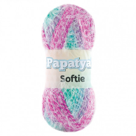 Fir de tricotat sau crosetat - Fire tip mohair din acril Kamgarn Papatya Softie Degrade 707