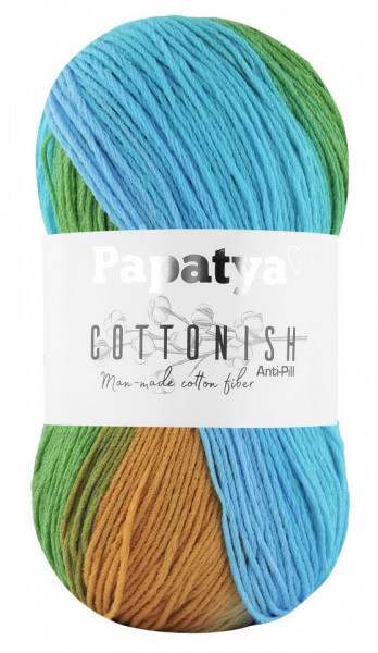 Fir de tricotat sau crosetat - Fire tip mohair din acril Kamgarn Papatya Cottonish degrade 13