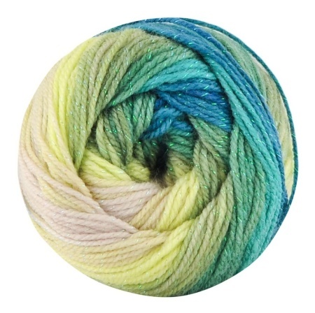 Fir de tricotat sau crosetat - Fire tip mohair din acril Kamgarn Papatya Batik Glitter degrade 11 - Img 2