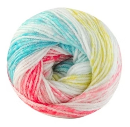 Fir de tricotat sau crosetat - Fire tip mohair din acril Kamgarn Cicibebe Sweetie Colors degrade 103 - Img 2