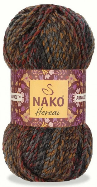 Fir de tricotat sau crosetat - Fire tip mohair din acril NAKO HERCAI DEGRADE 28049