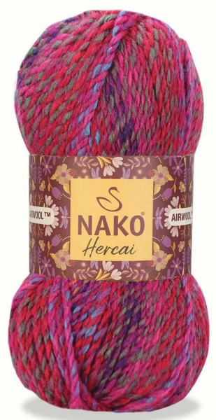 Fir de tricotat sau crosetat - Fire tip mohair din acril NAKO HERCAI DEGRADE 28005