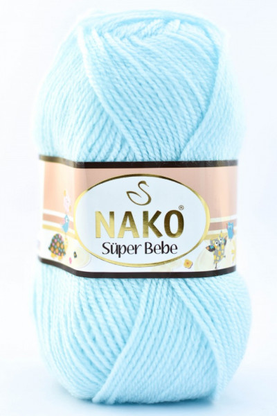 Fir de tricotat sau crosetat - Fire tip mohair din acril Nako SUPER BEBE BLEO 23072