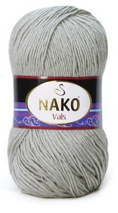 Fir de tricotat sau crosetat - Fire tip mohair din acril premium Nako VALS GRI 130
