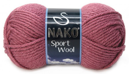 Fir de tricotat sau crosetat - Fire tip mohair din acril si lana Nako Sport Wool roz 327