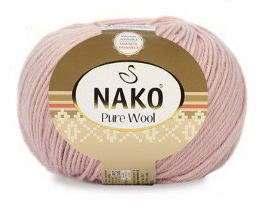 Fir de tricotat sau crosetat - Fire tip mohair din lana 100% Nako PURE WOOL ROZ 10722
