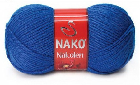 Fir de tricotat sau crosetat - Fire tip mohair din lana 50% si acril 50% Nakolen ALBASTRU 5329