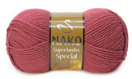 Fir de tricotat sau crosetat - Fire tip mohair din lana 50% si acril 50% Nako Superlambs Special grena 1001