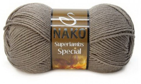 Fir de tricotat sau crosetat - Fire tip mohair din lana 50% si acril 50% Nako Superlambs Special bej 5225