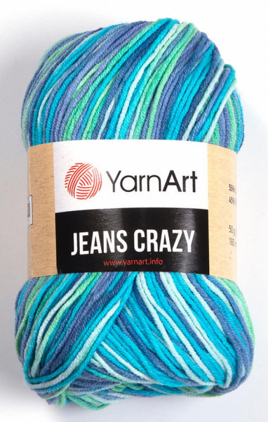 Fir de tricotat sau crosetat - Fire YARNART JEANS CRAZY COD 7204