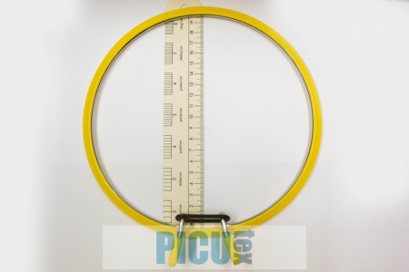 Gherghef rotund cu arc de metal Nurge Galben Mare