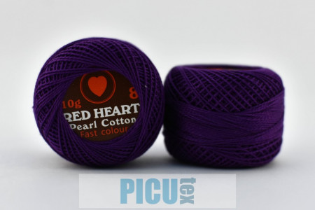 Cotton perle RED HEART cod 0102 - Img 2