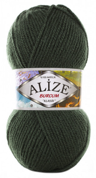 Fir de tricotat sau crosetat - Fir ACRILIC ALIZE BURCUM KLASIK VERDE 469